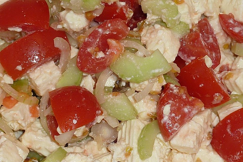 Griechischer Bauernsalat mit Schafskäse