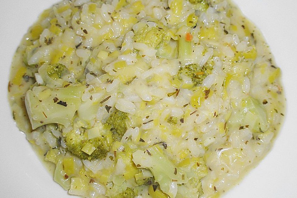 Brokkoli - Risotto mit Ziegenkäse