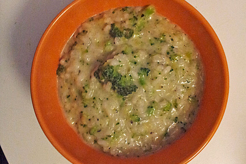 Brokkoli - Risotto mit Ziegenkäse