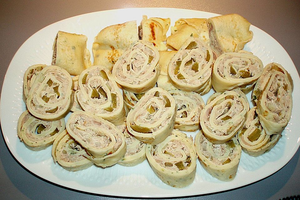 Thunfisch - Crepes - Röllchen