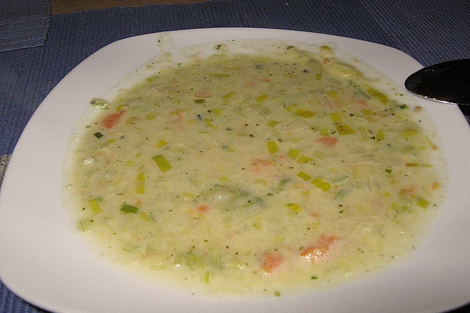 Kartoffel - Lauchcreme Suppe