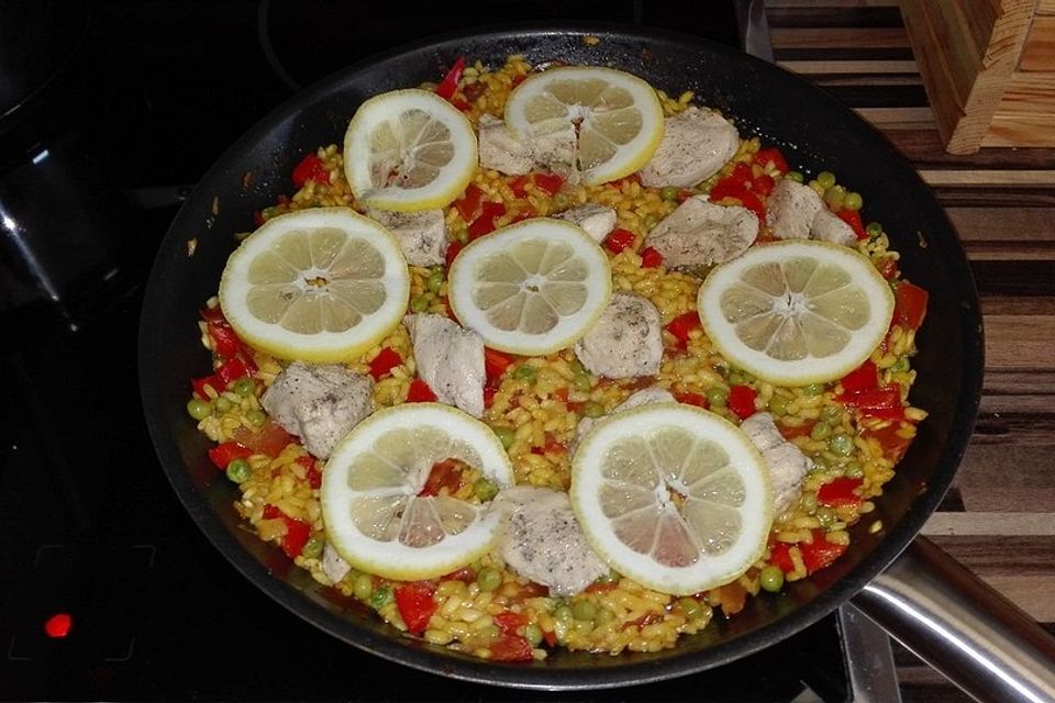 Hähnchen Paella