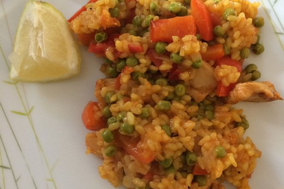 Hähnchen Paella