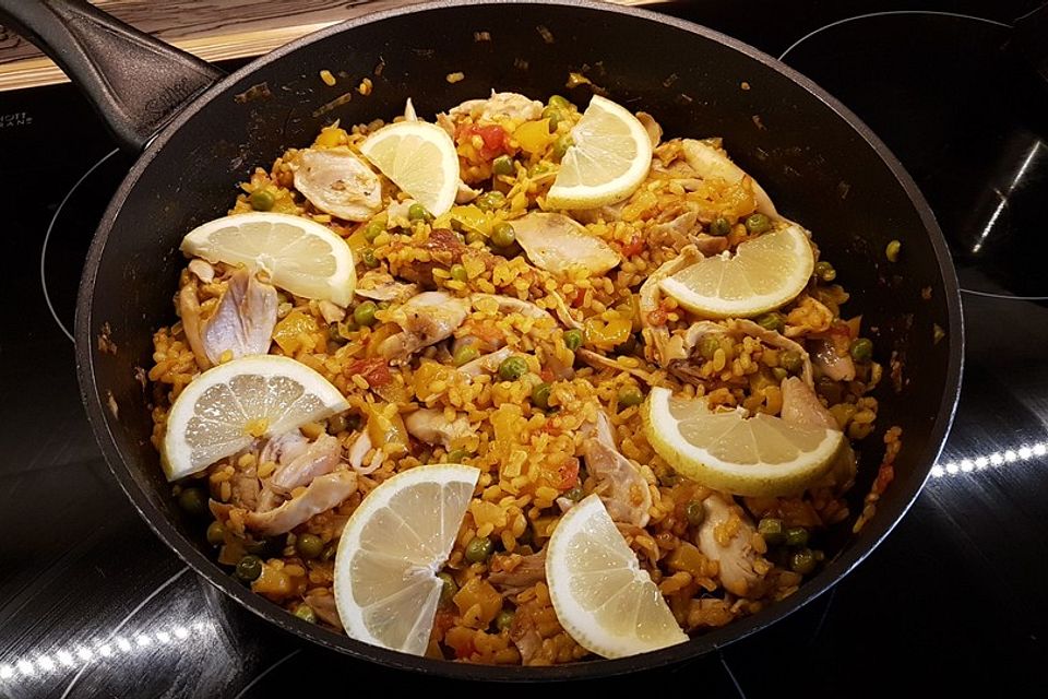 Hähnchen Paella