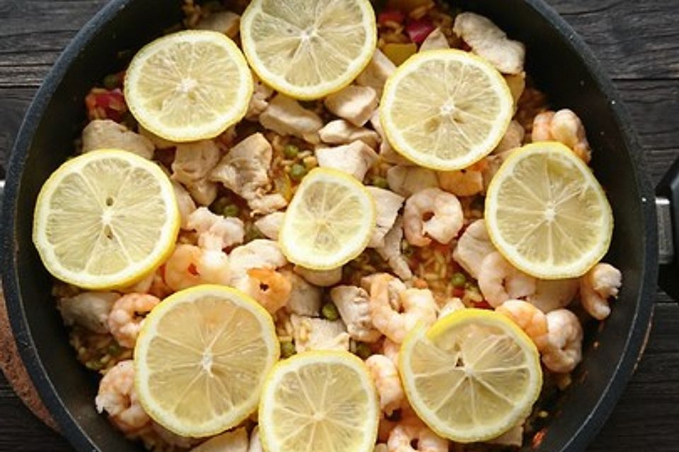 Hähnchen Paella