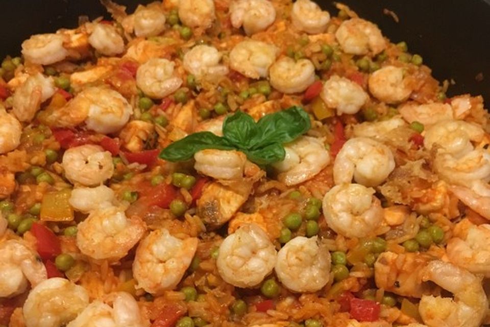 Hähnchen Paella