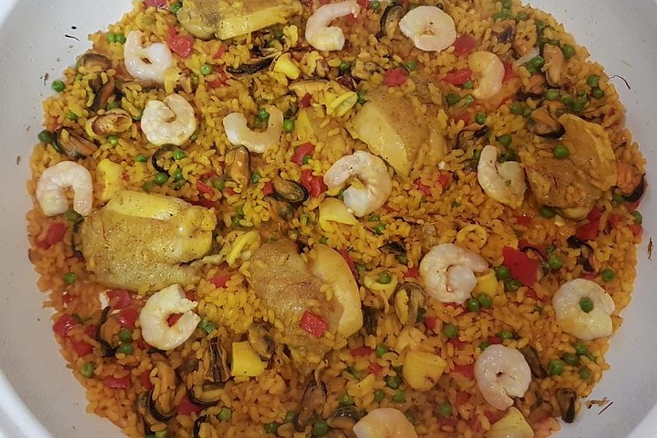 Hähnchen Paella