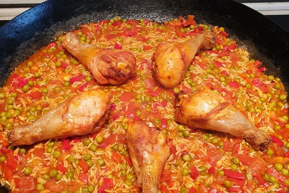 Hähnchen Paella