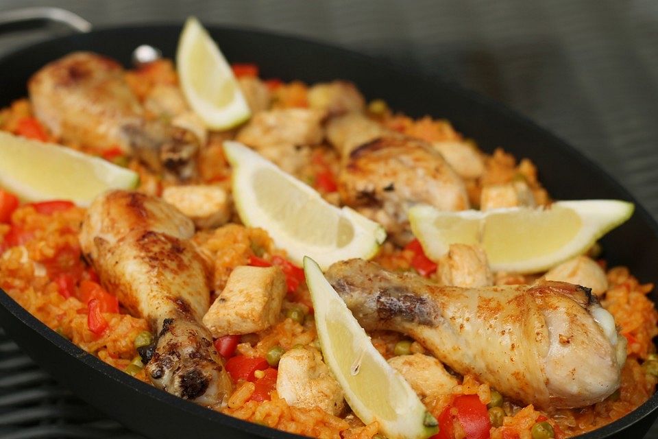 Hähnchen Paella