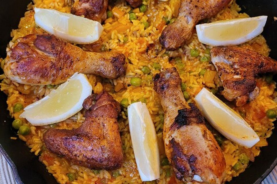 Hähnchen Paella