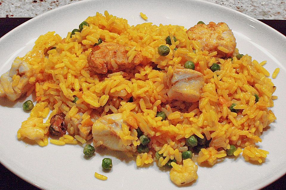 Hähnchen Paella