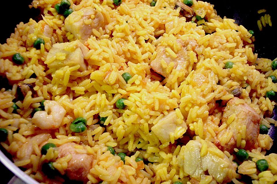 Hähnchen Paella