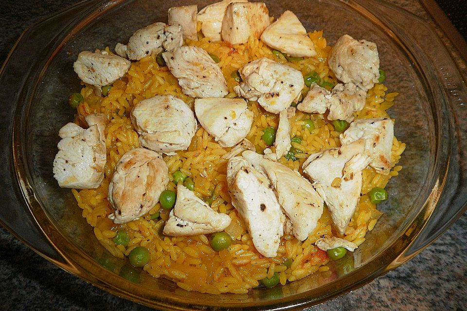 Hähnchen Paella