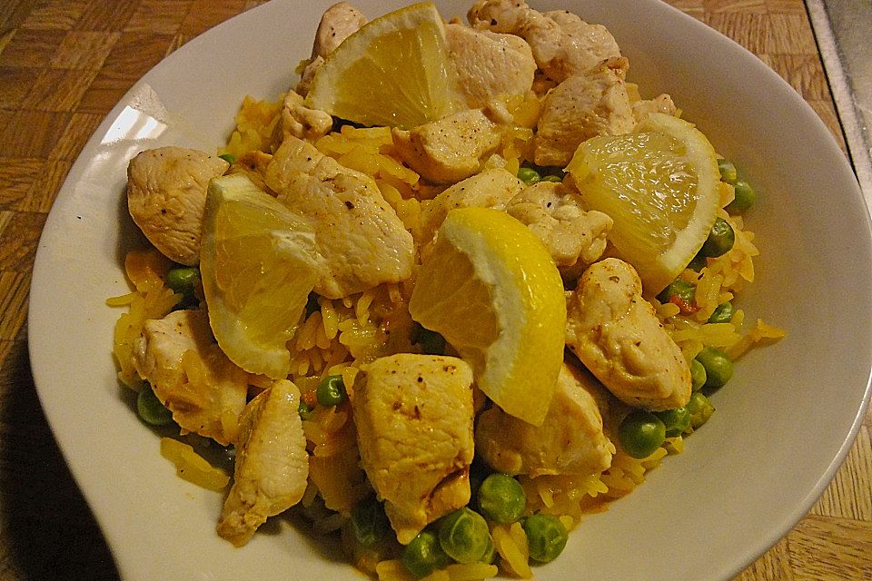 Hähnchen Paella