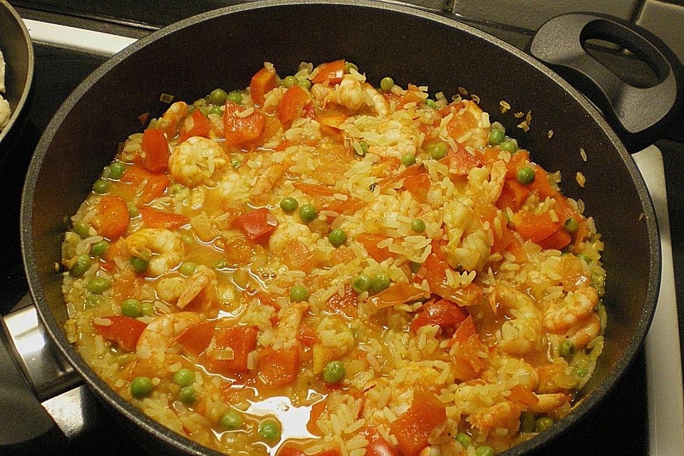 Hähnchen Paella