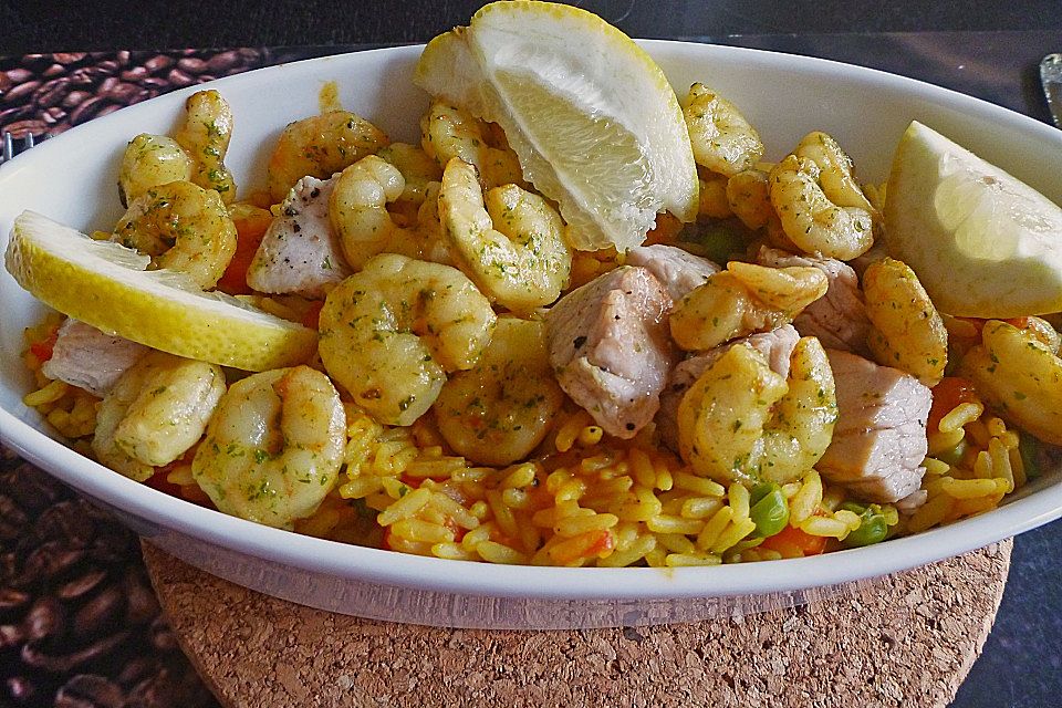 Hähnchen Paella