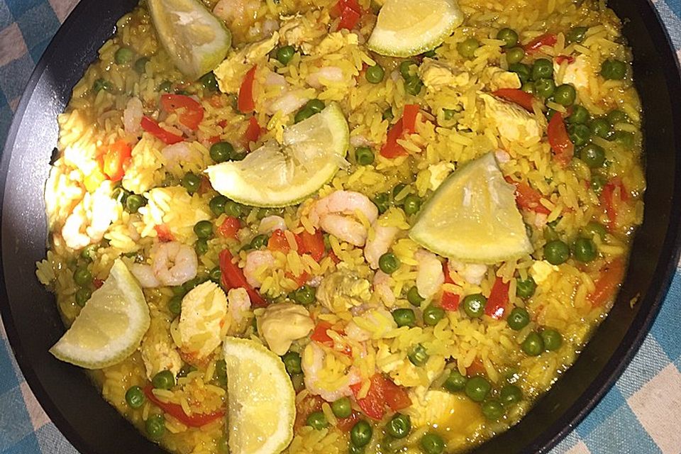 Hähnchen Paella