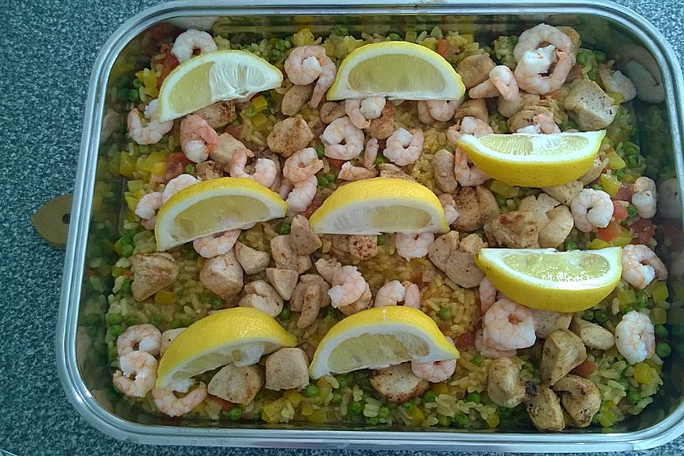 Hähnchen Paella