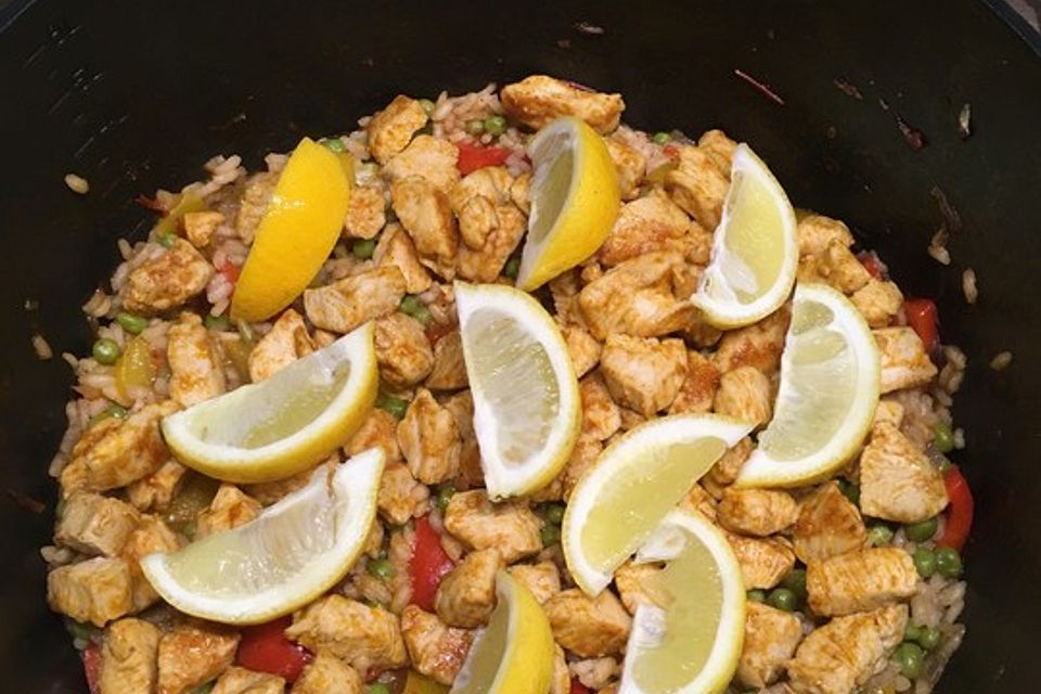 Hähnchen Paella