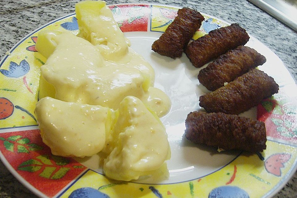 Kartoffeln in Käsesoße