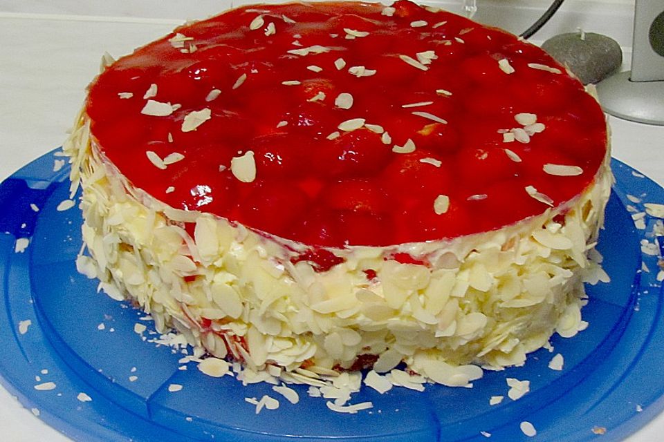 Erdbeer-Kuchen mit Vanillecreme