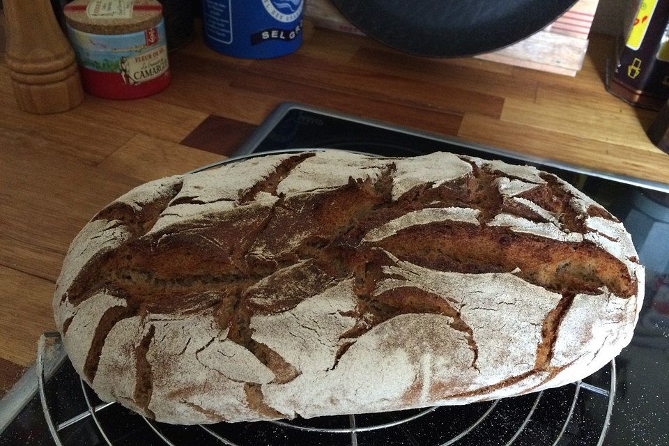 Einfaches Sauerteigbrot