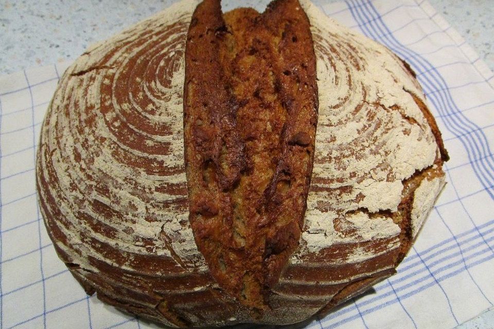 Einfaches Sauerteigbrot