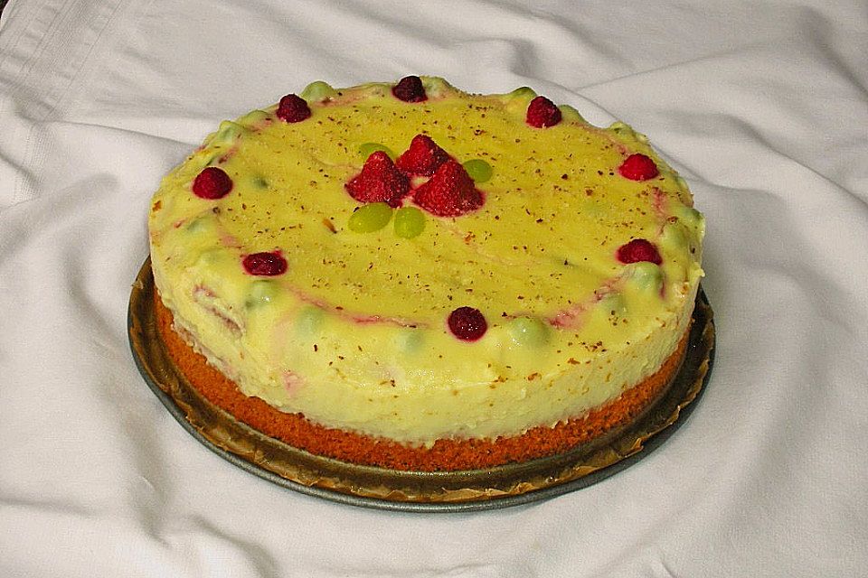 Früchte - Pudding Kuchen