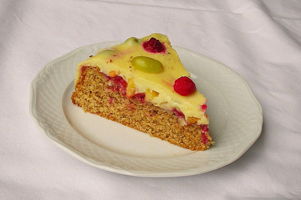 Früchte - Pudding Kuchen