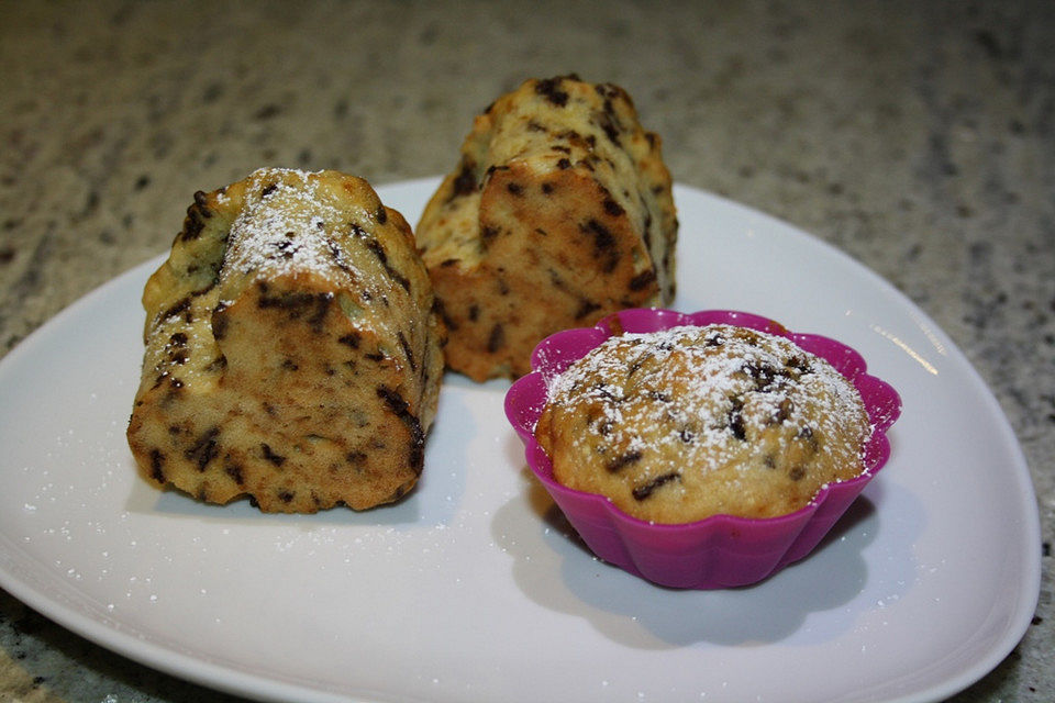 Bananen - Schokostreusel - Muffins