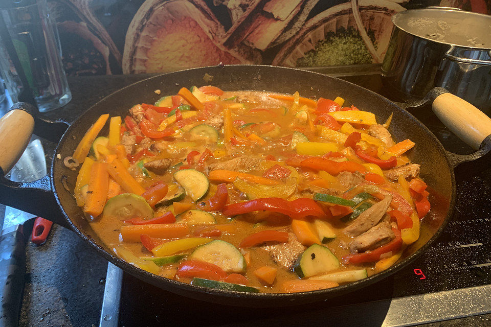 Wok-Hühnchen