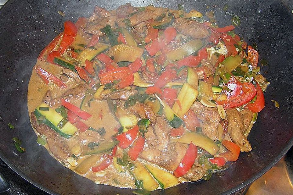 Wok-Hühnchen