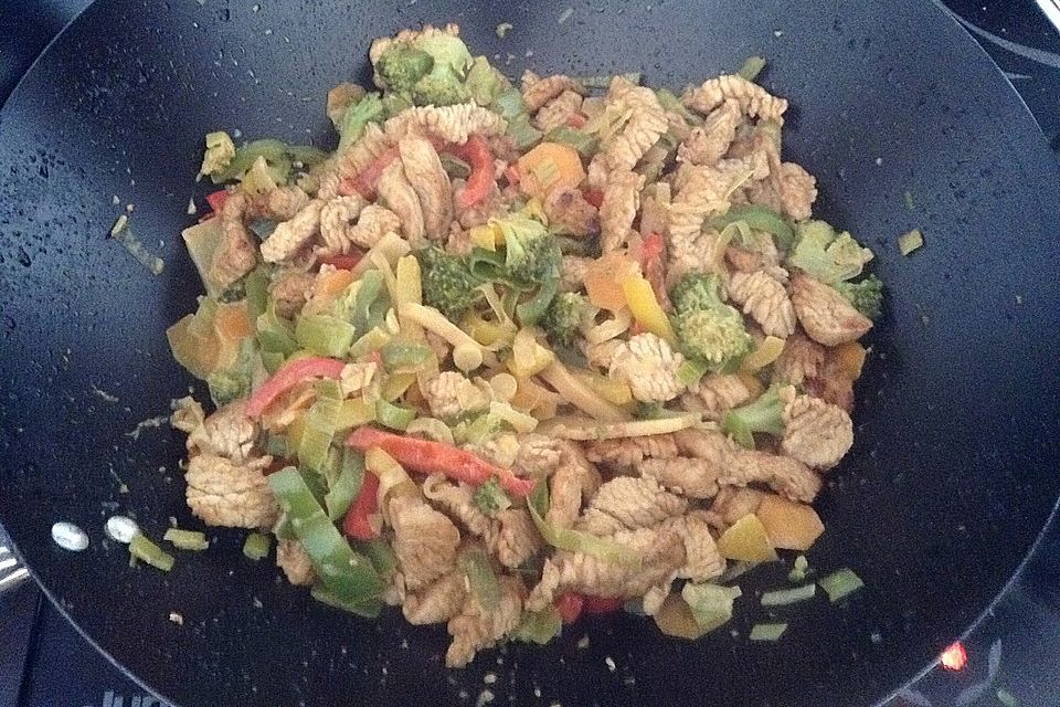 Wok-Hühnchen