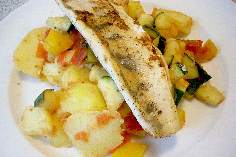 Fischpfanne mit Gemüse