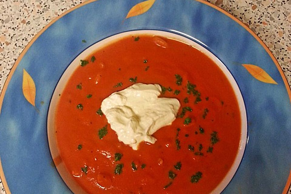 Schnelle Tomatensuppe