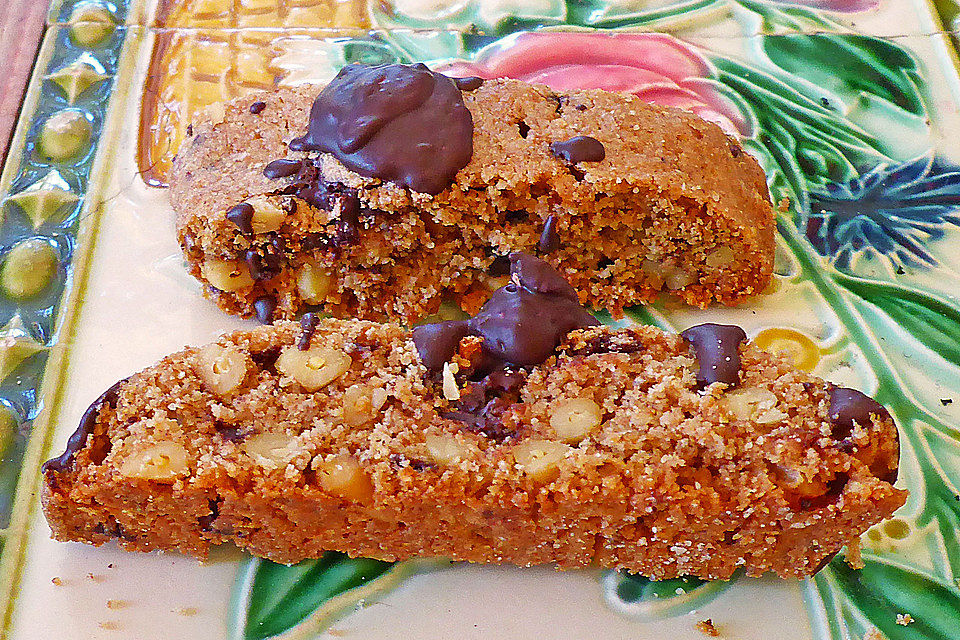 Biscotti mit Schokolade