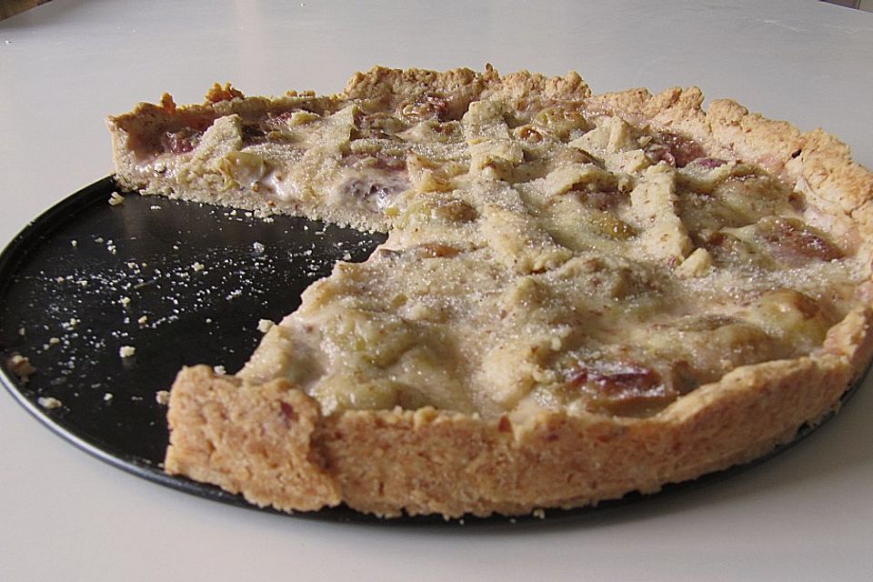 Stachelbeerkuchen mit Gitter