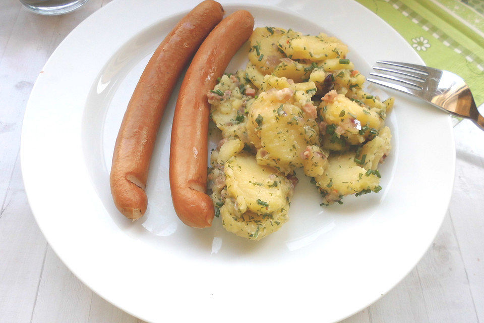 Warmer Kartoffelsalat mit Speck