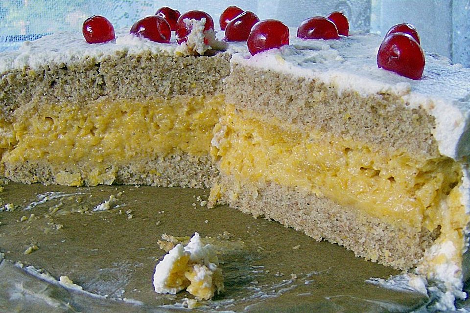 Orangen - Biskuittorte