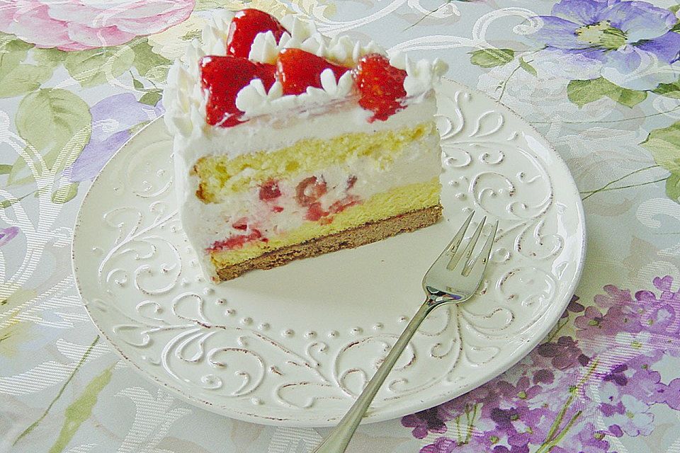 Erdbeer - Vanille - Torte