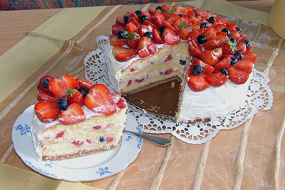 Erdbeer - Vanille - Torte