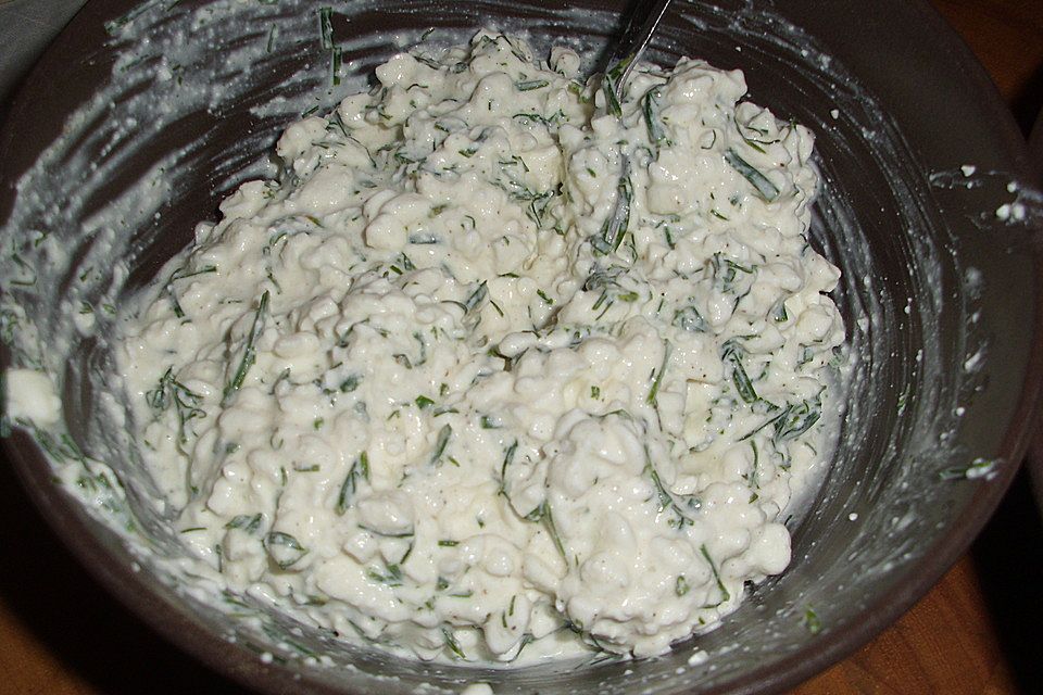 Schneller Frischkäse - Kräuter - Dip