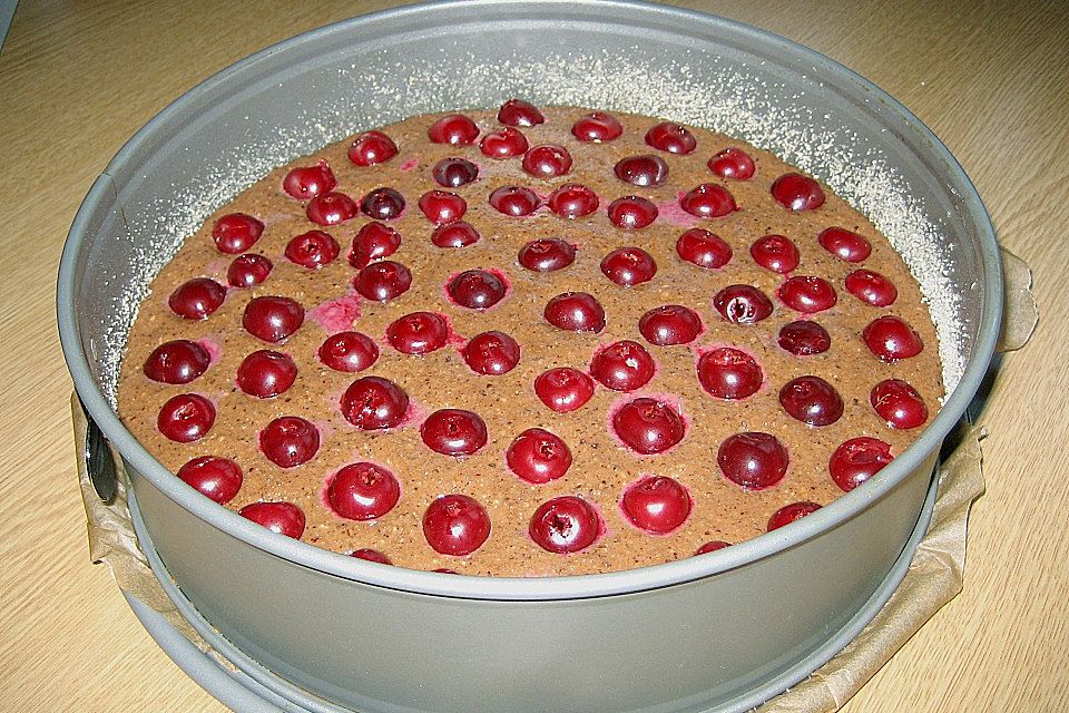 Vollkorn Sauerkirschkuchen