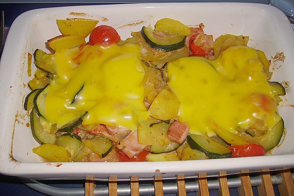 Zucchini - Kartoffelauflauf