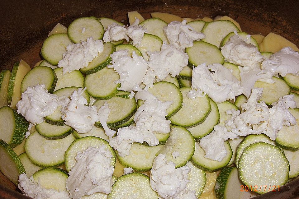 Zucchini - Kartoffelauflauf