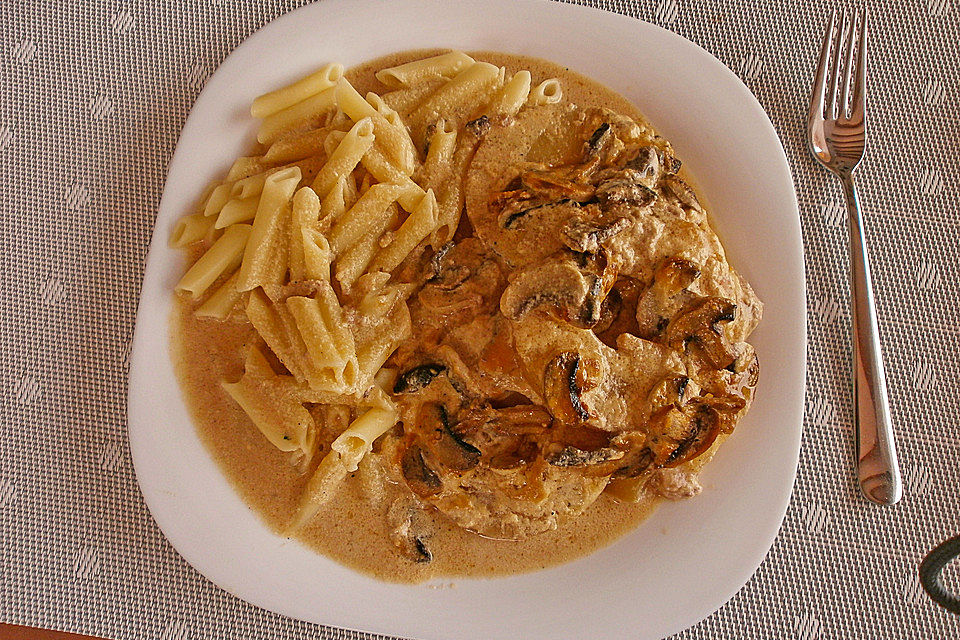 Ananas - Pilz - Schnitzel