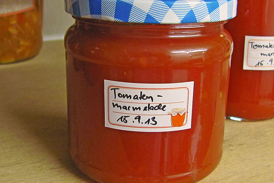 Rote Tomatenmarmelade