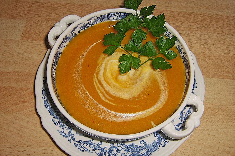 Kartoffelsuppe mit Kürbis