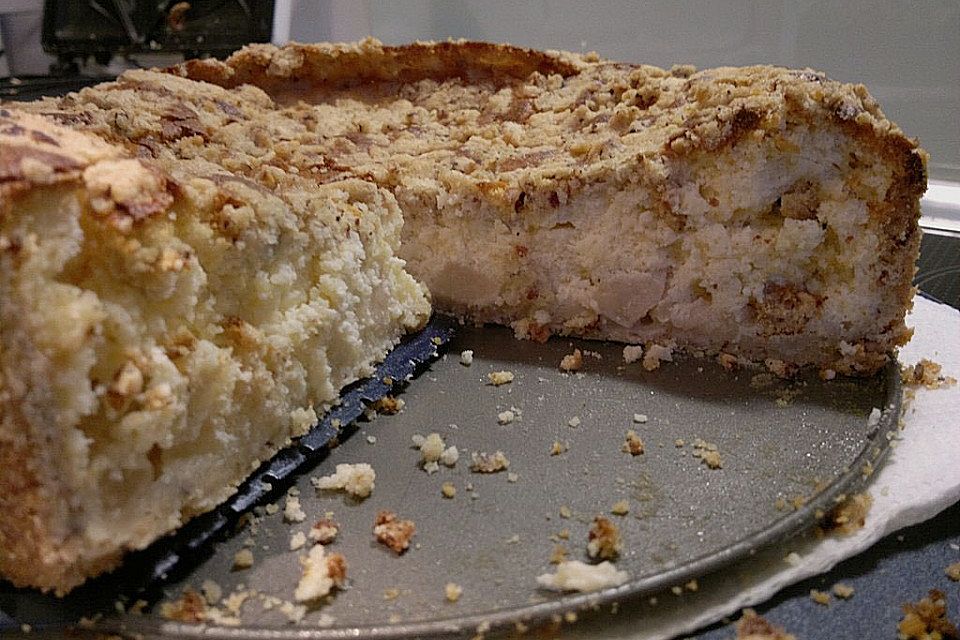 Käse - Streuselkuchen mit Äpfel