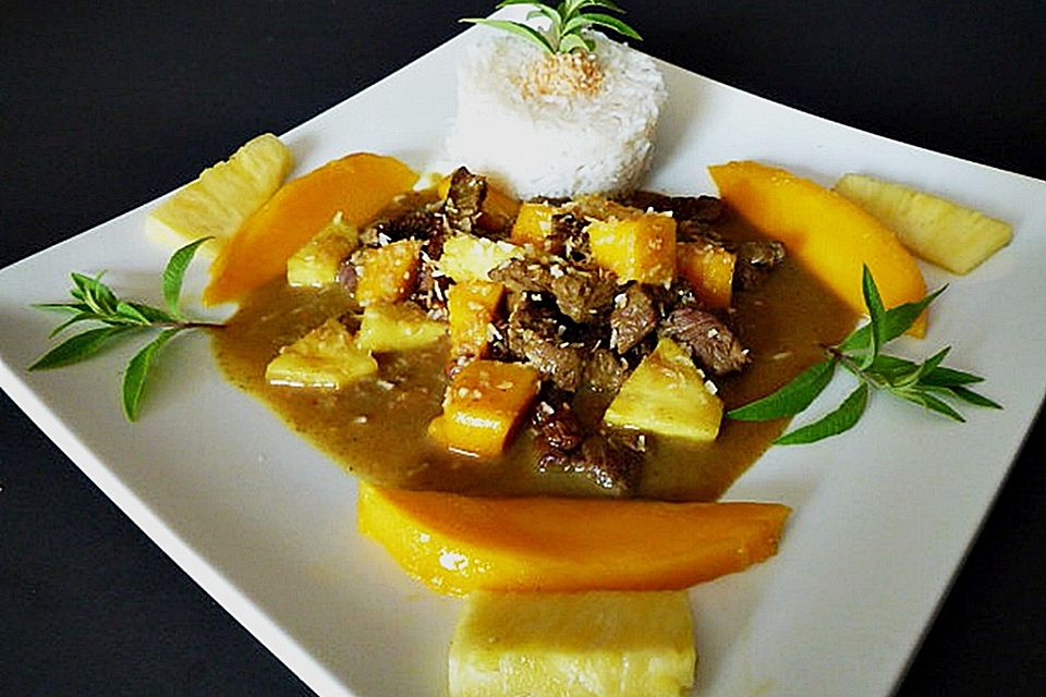 Ananas - Mango Fleischtopf